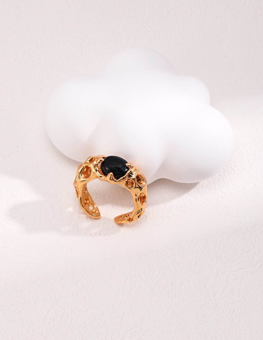 Black Agate Ring