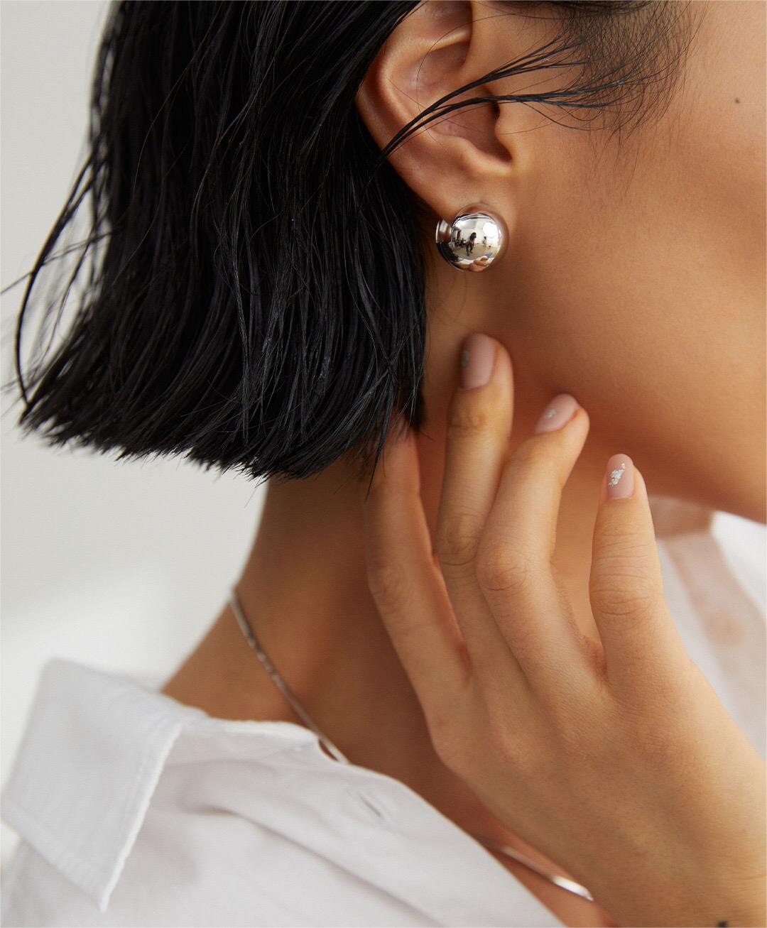 Minimalist Round Ball Earrings