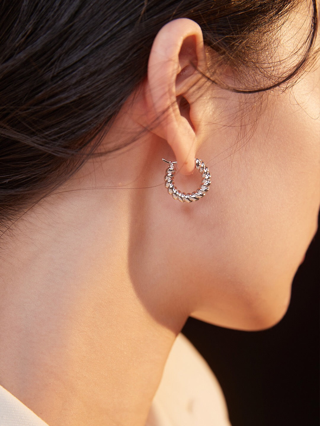 Croissant Hoop Earrings