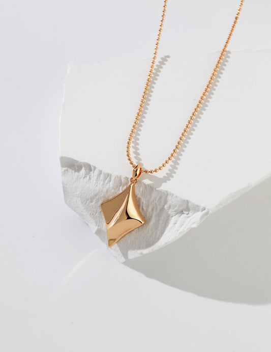 Four-Pointed Star Charm Necklace