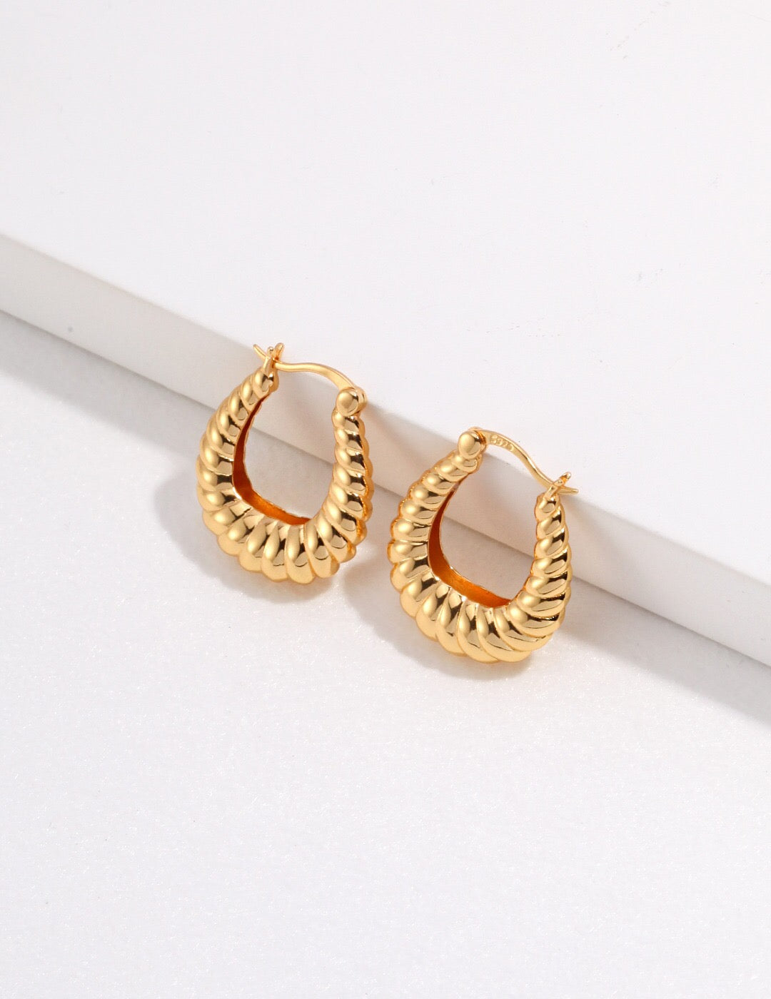 Twisted Stripe Stud Earrings