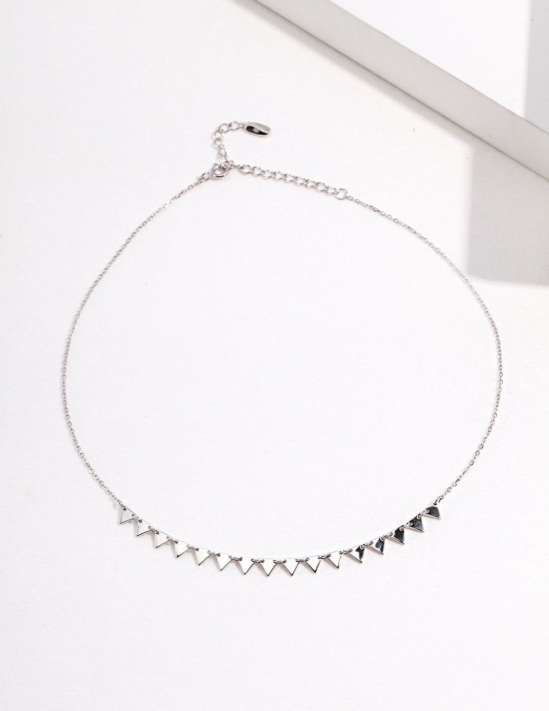 Geometric Triangle Chocker Necklace