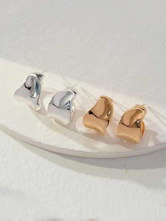 Irregular Concave Convex Earrings