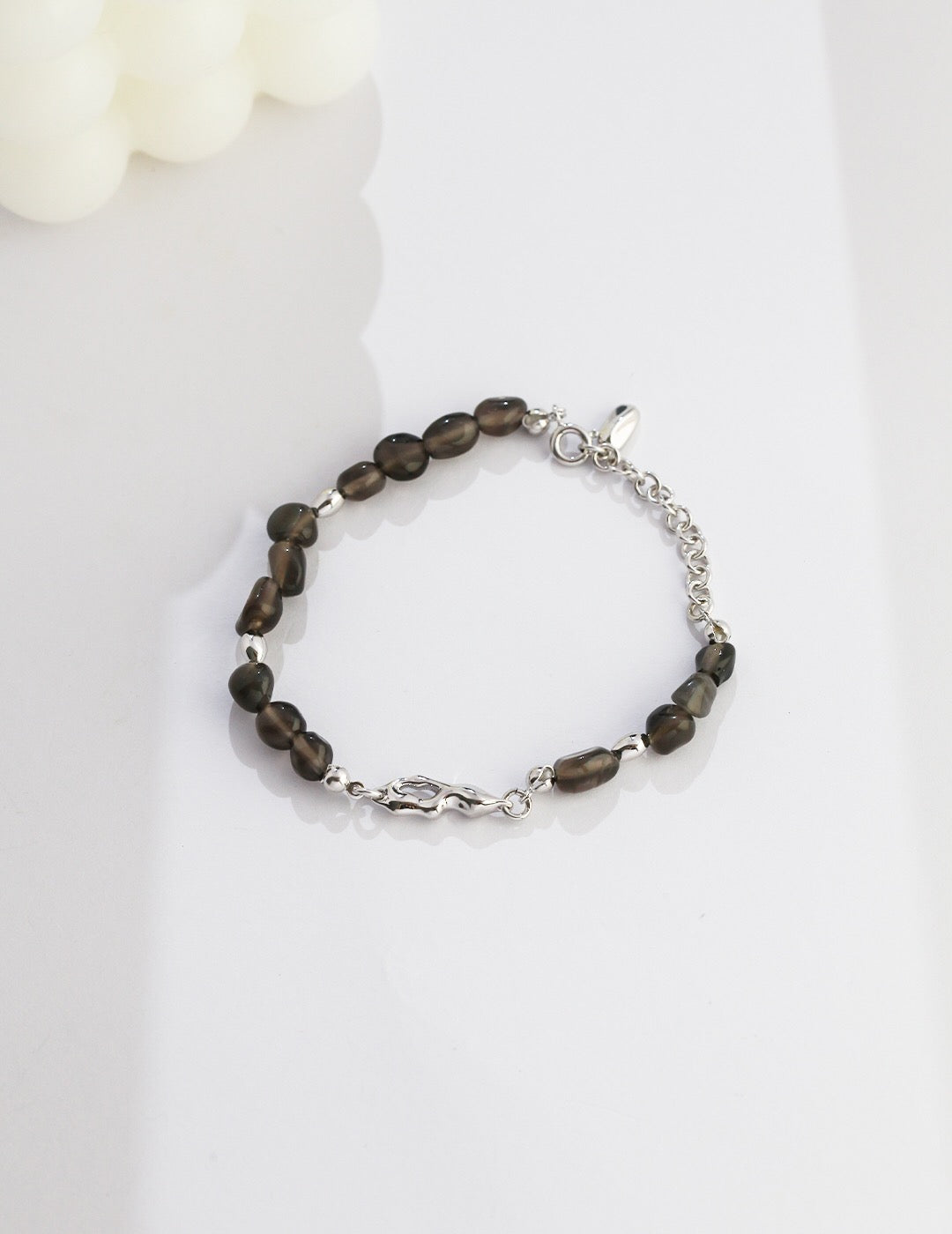 Natural Element Obsidian Stone Bracelet