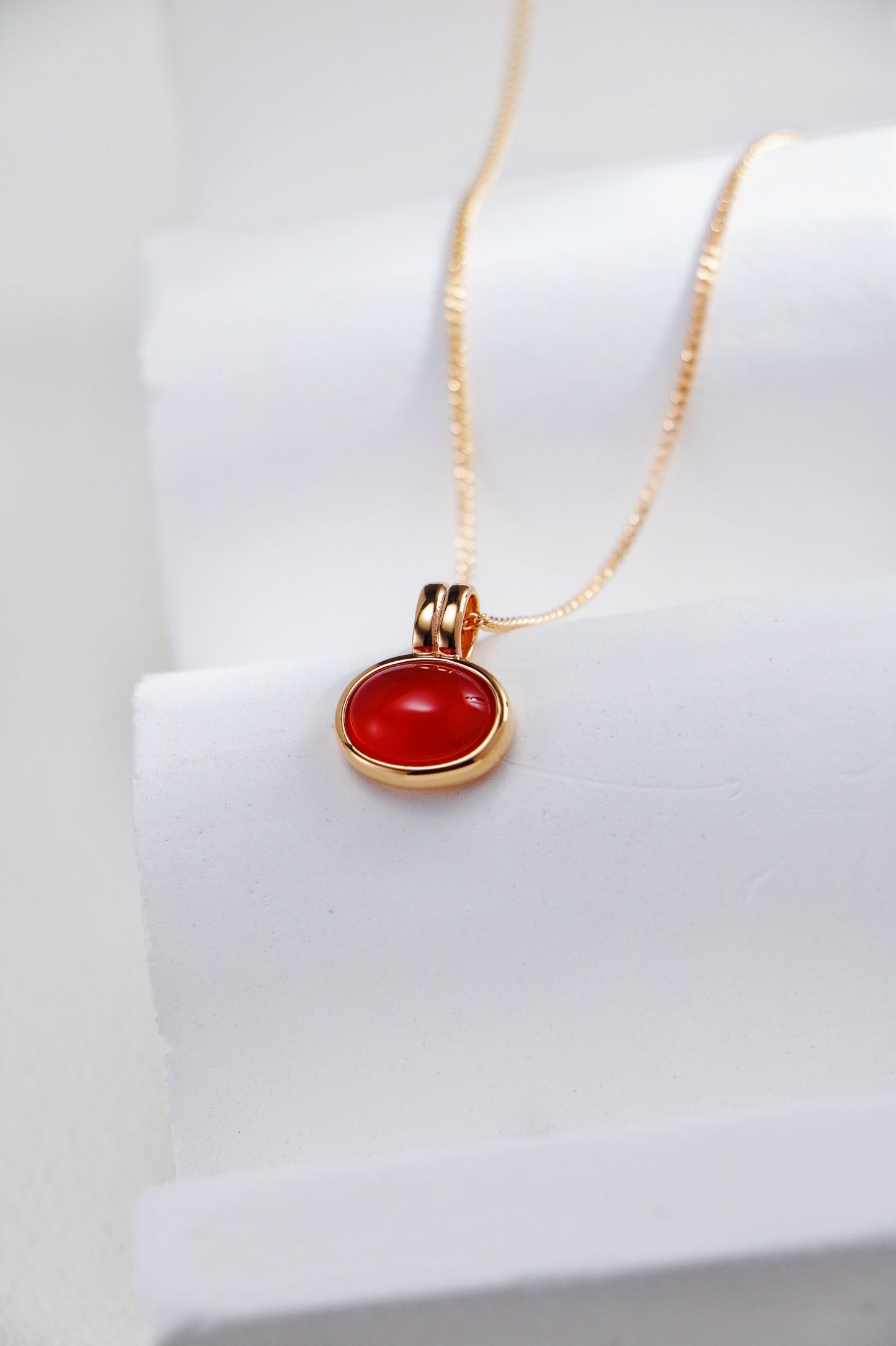 Natural Tiger Eye Stone / Red Agate Necklace