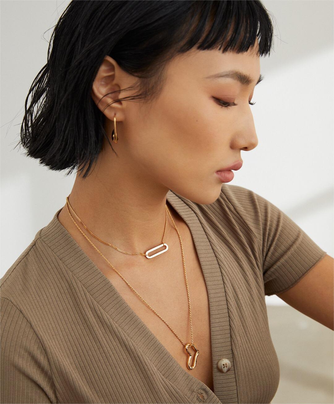 Minimalist Paperclip Necklace