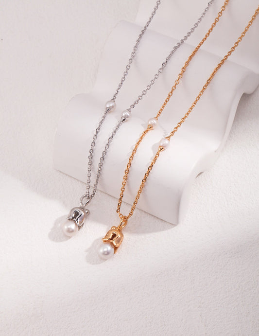 Lily Of The Valley Style Pearl Necklace