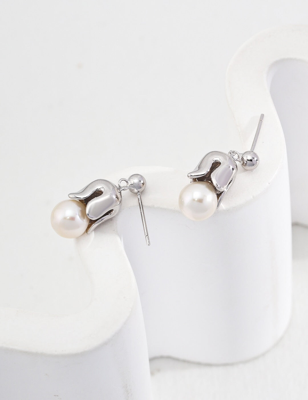 Lily Of The Valley Pearl Earrings