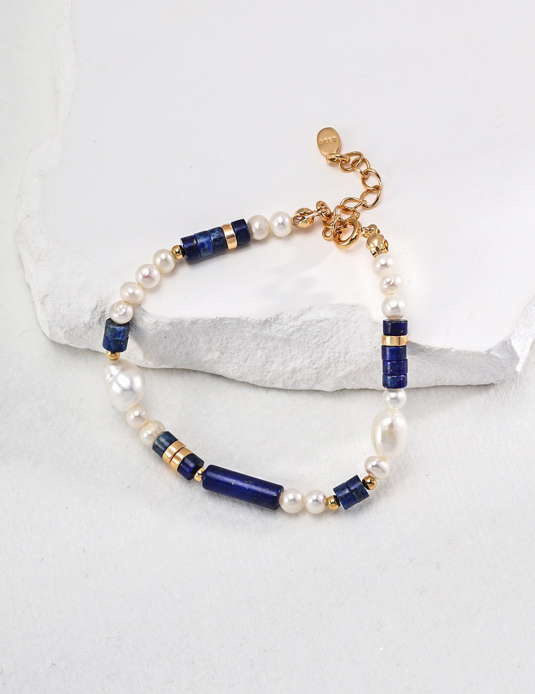 Natural Lapis Lazuli Pearl Bracelet