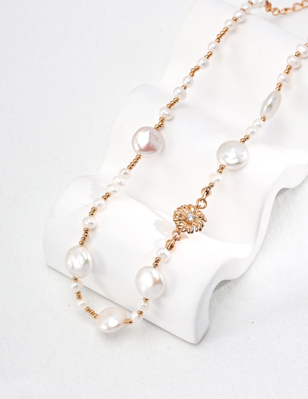 Natural Baroque Pearl Necklace