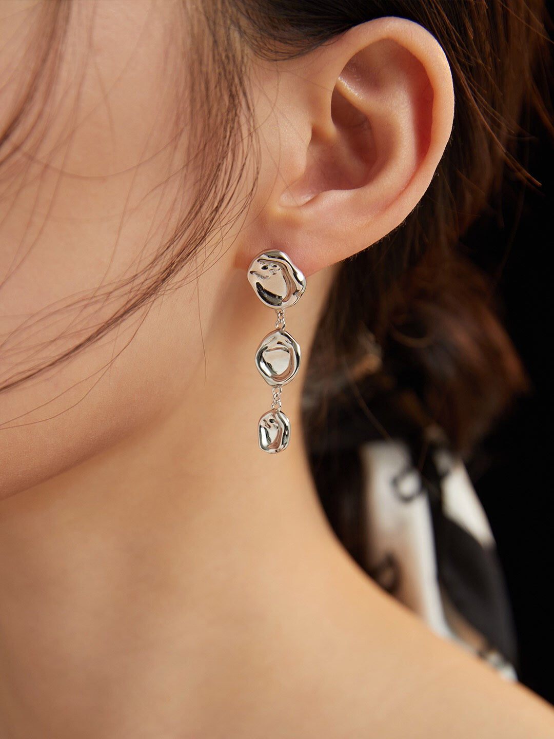 Fluid Way Of Water Dangle Earrings