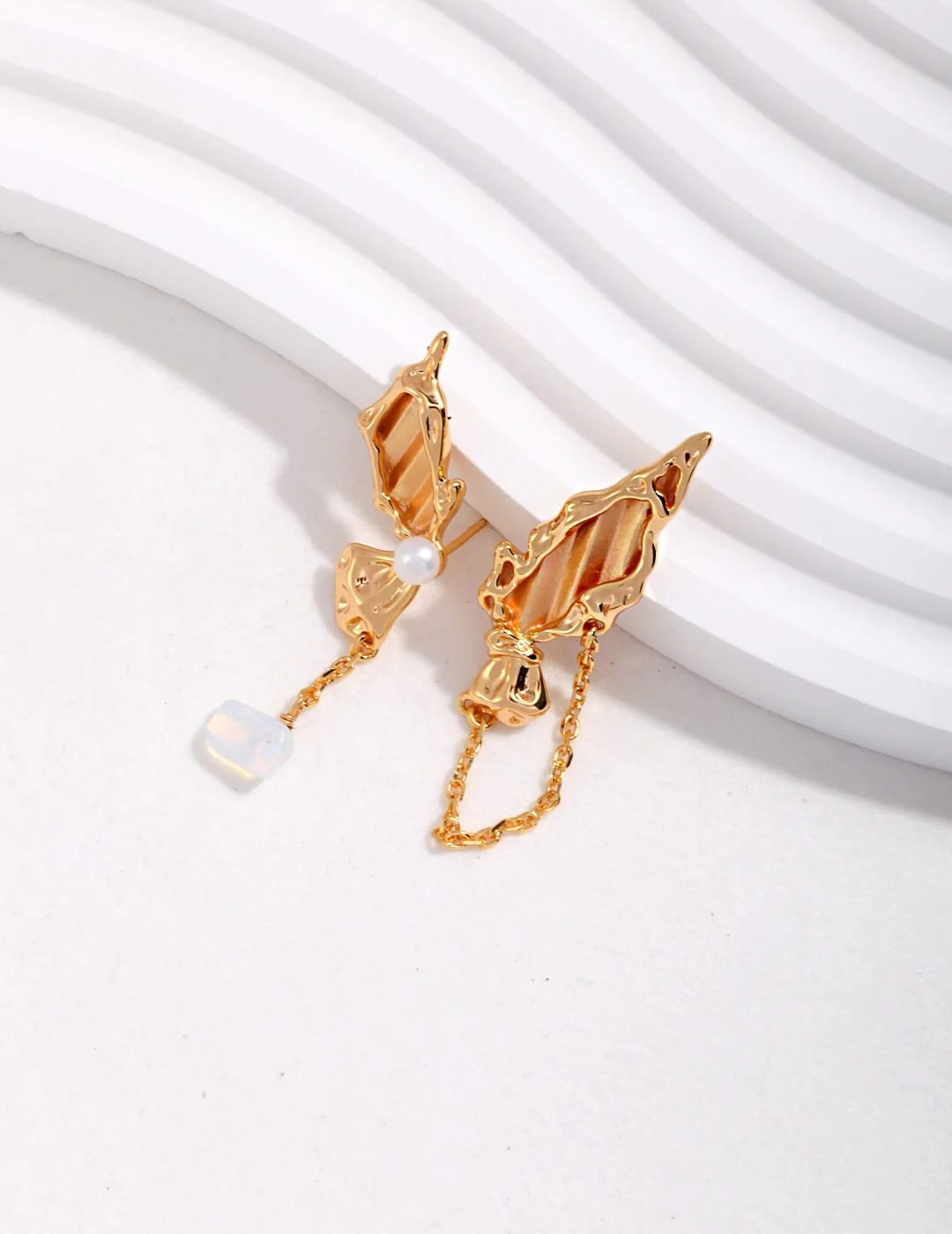 Butterfly Pearl Earrings