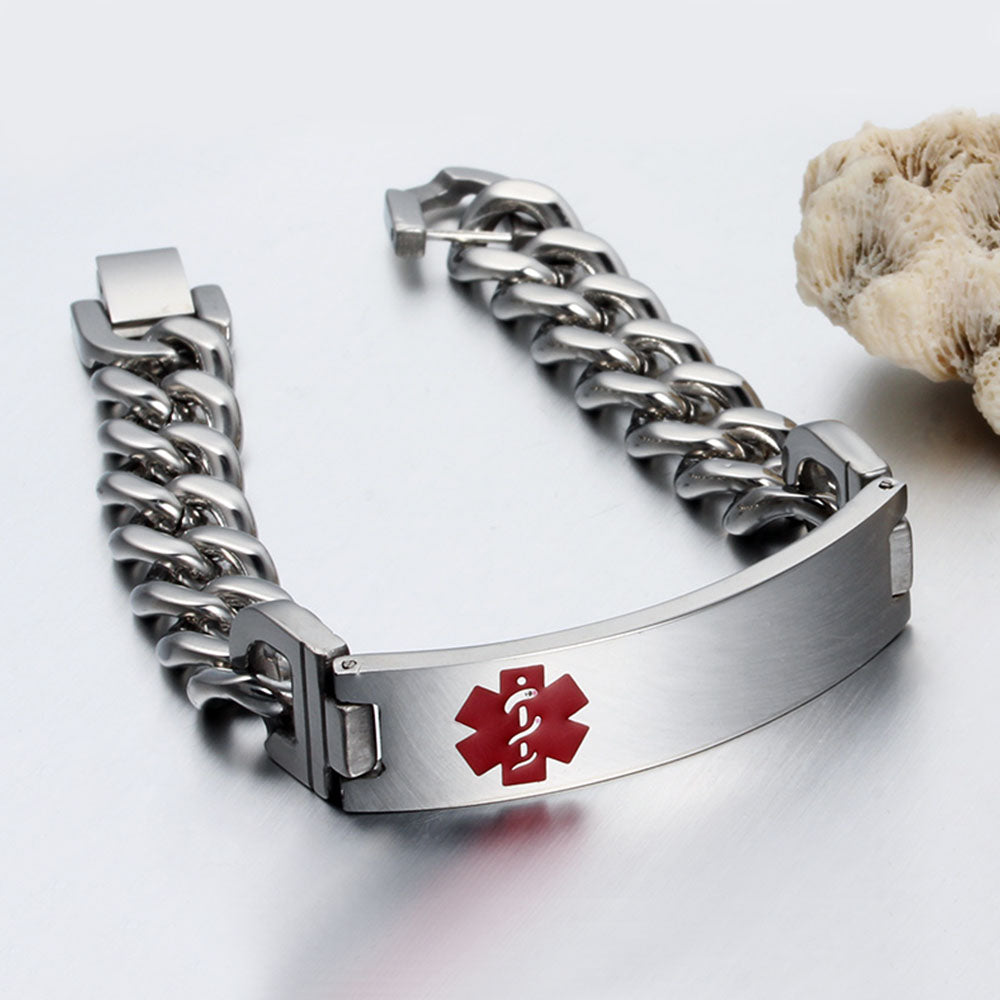 Custom Stainless Steel Medical Bracelet