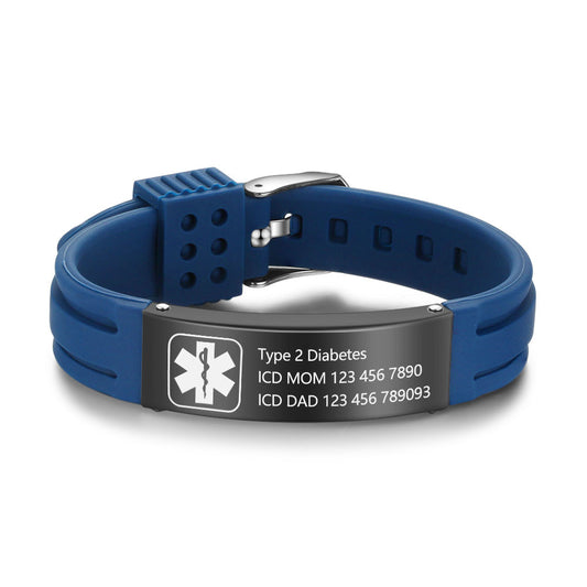 Customized Stainless Steel Medical Bracelet