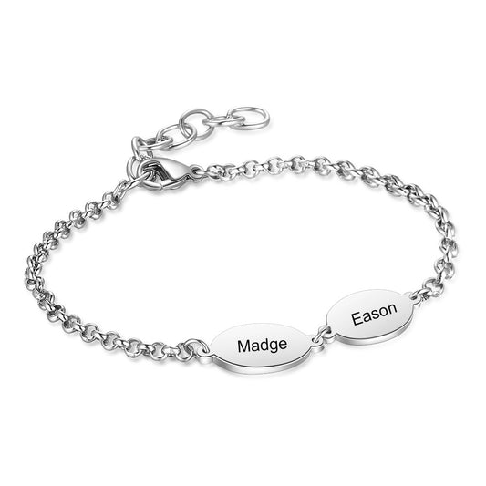 Custom Engraving Stainless Steel Bracelet