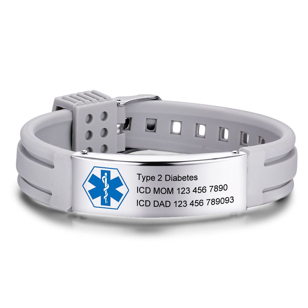 Customized Stainless Steel Medical Bracelet