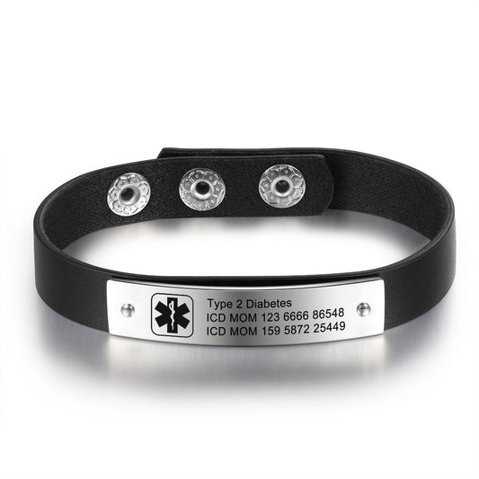 Engraving Stainless Steel Medical Bracelet