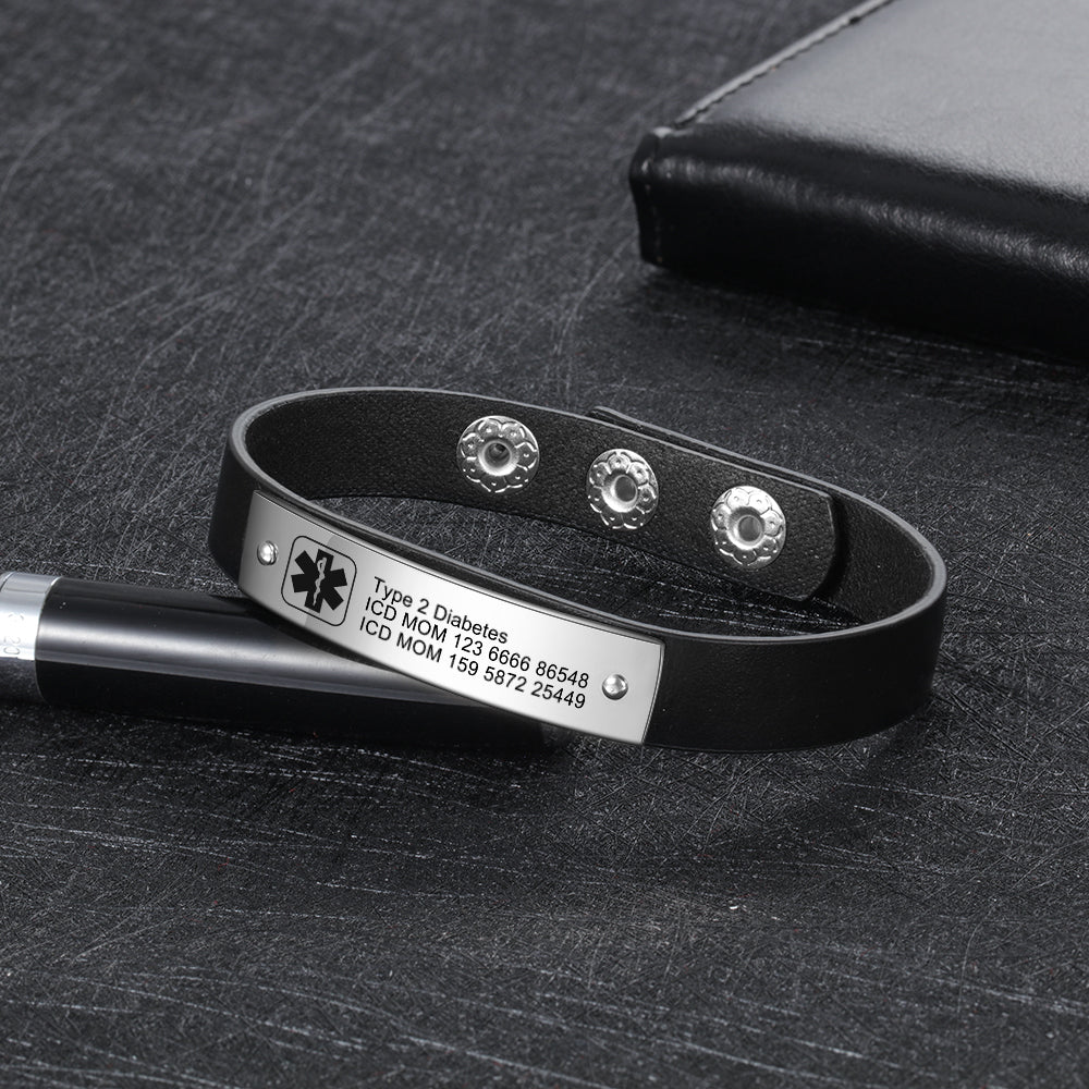 Engraving Stainless Steel Medical Bracelet