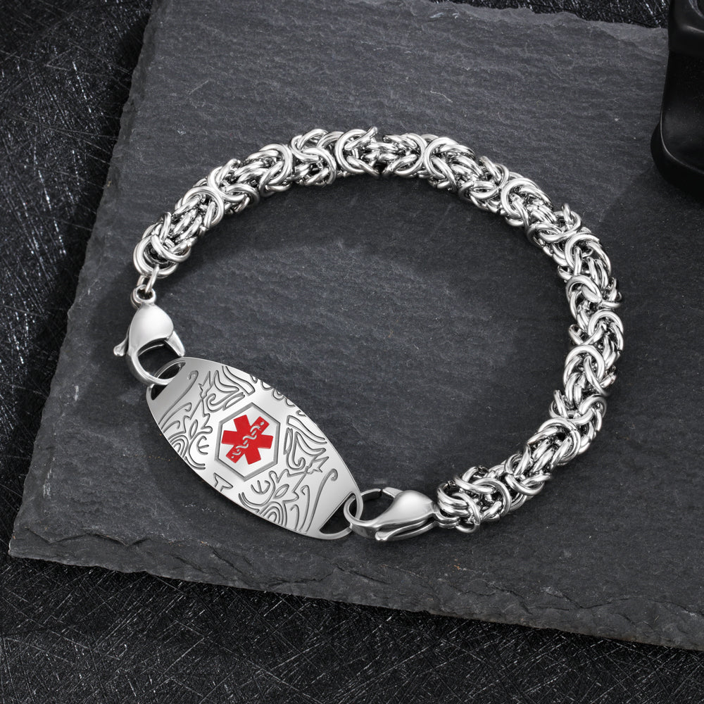 Engraving Stainless Steel  Medcial Bracelet