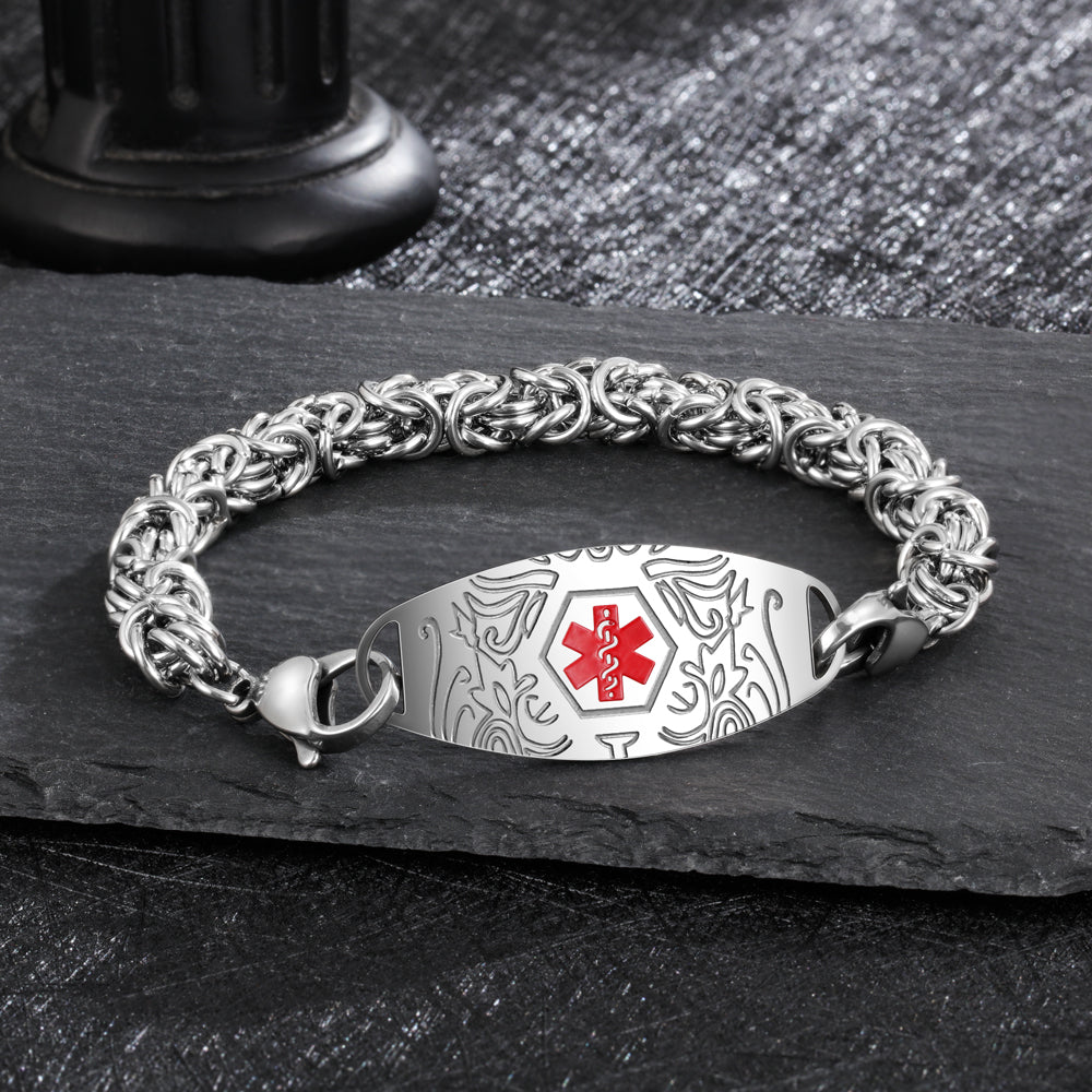 Engraving Stainless Steel  Medcial Bracelet