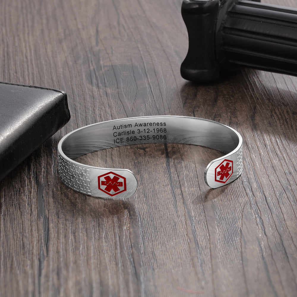 Engraving Stainless Steel Medical Bracelet