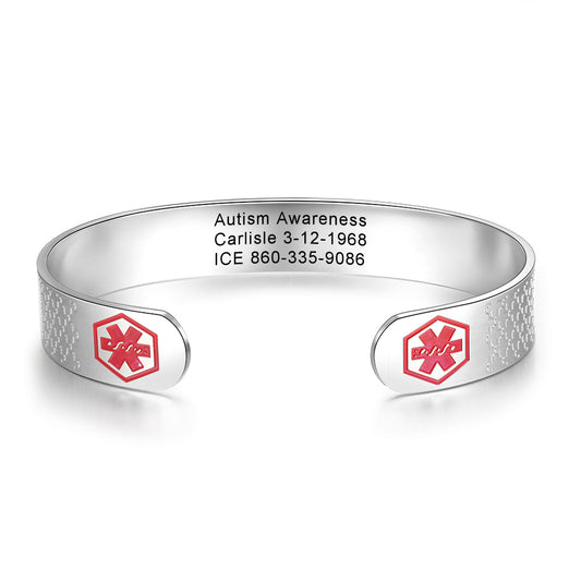 Engraving Stainless Steel Medical Bracelet