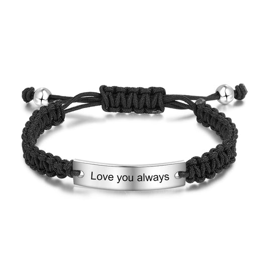 Custom Engraving Stainless Steel Bracelet