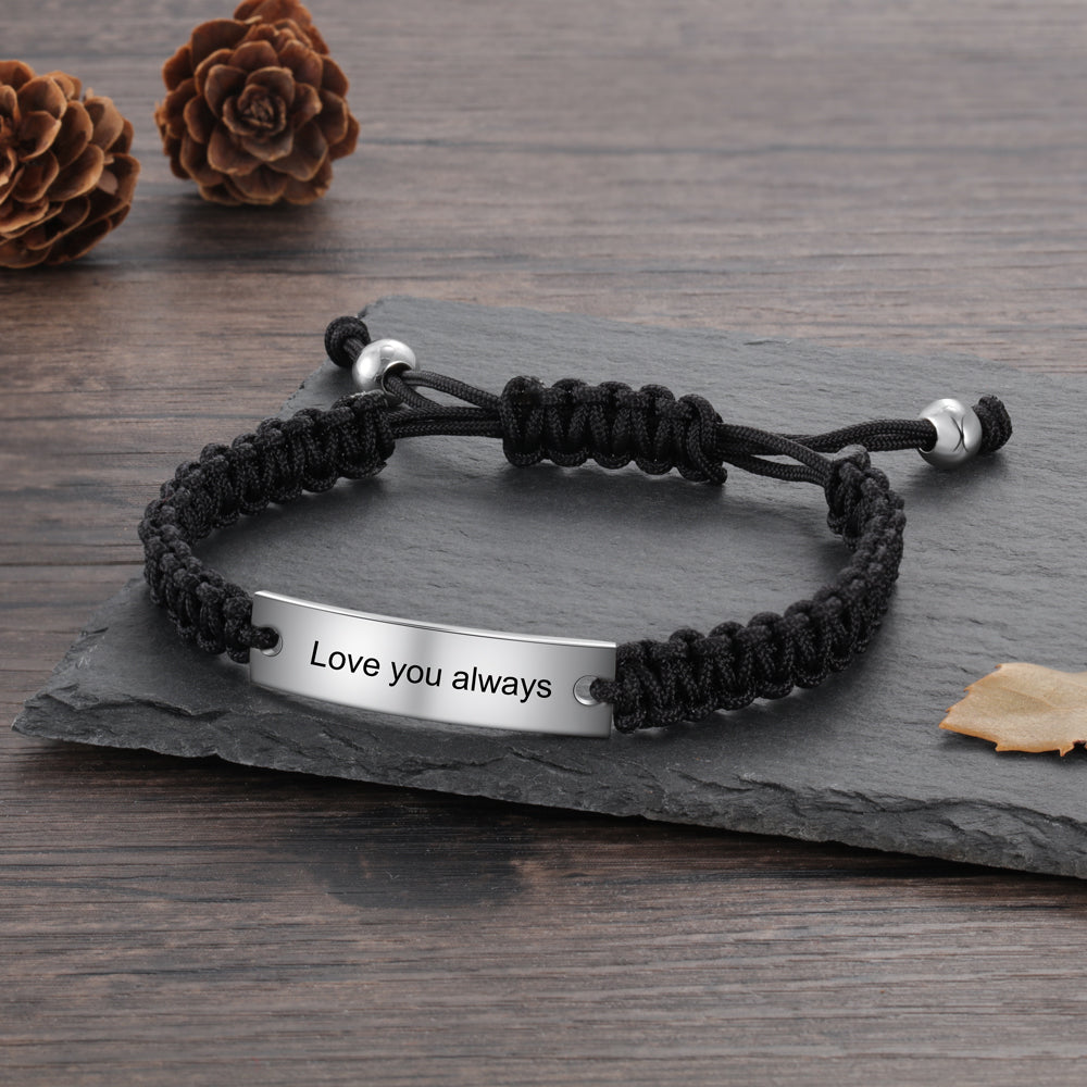 Custom Engraving Stainless Steel Bracelet