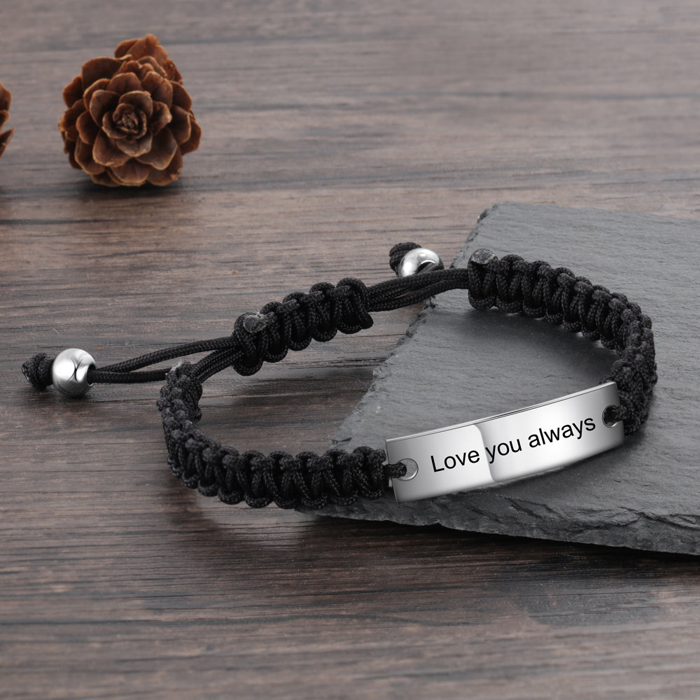 Custom Engraving Stainless Steel Bracelet