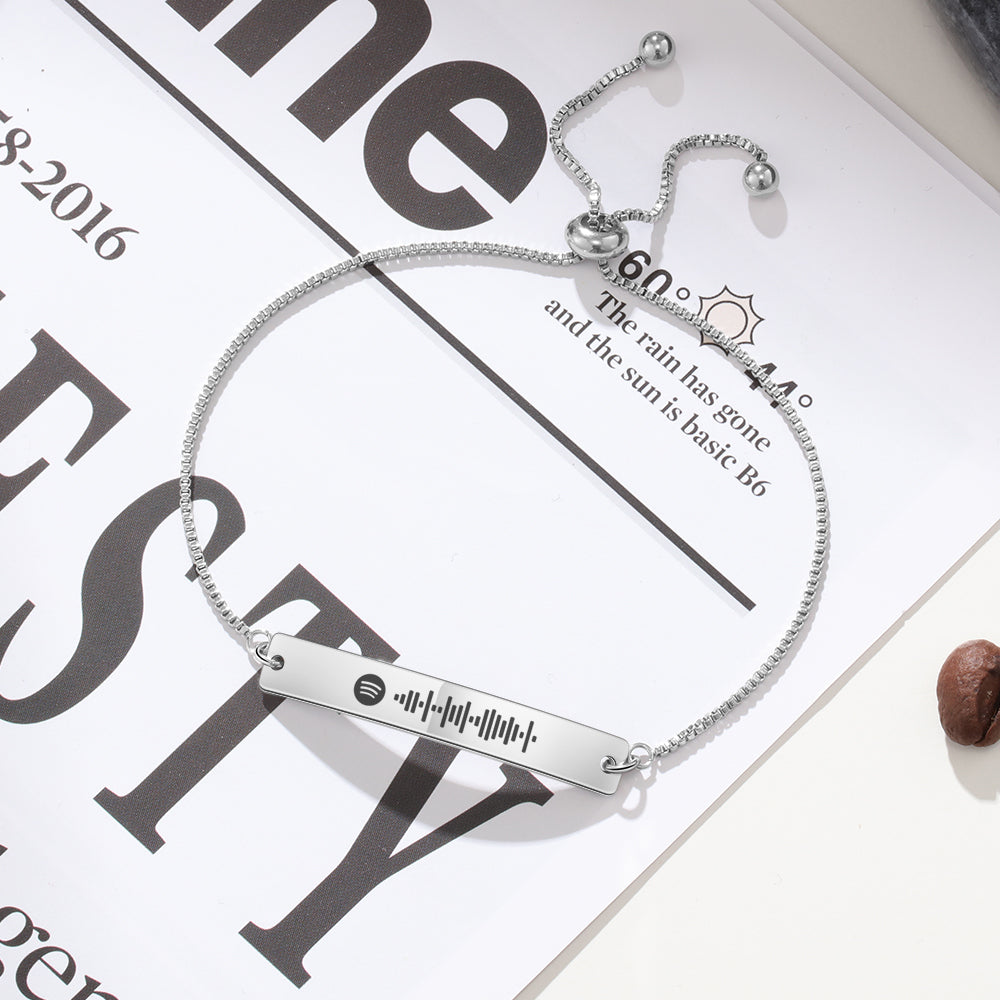 Personalized Stainless Steel Spotify Code Bracelet