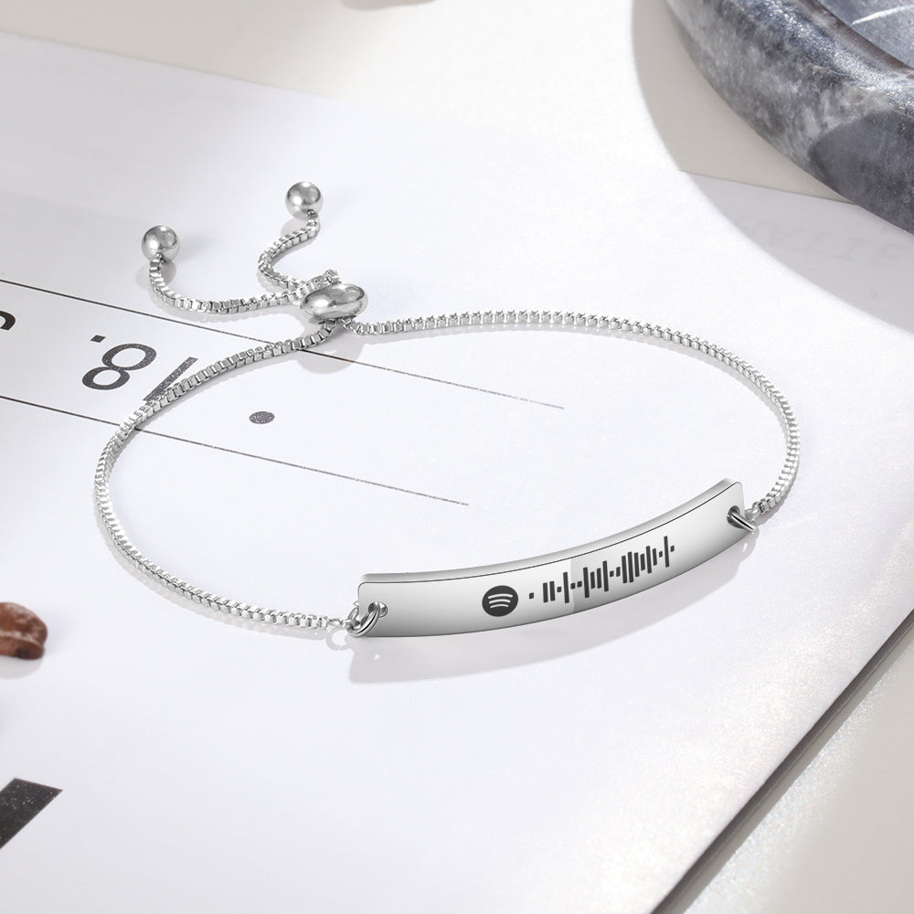 Personalized Stainless Steel Spotify Code Bracelet