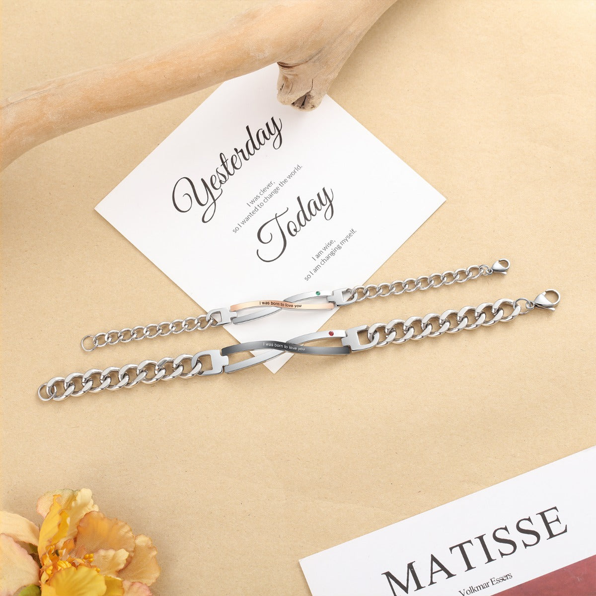 Stainless Steel Couple Bracelet