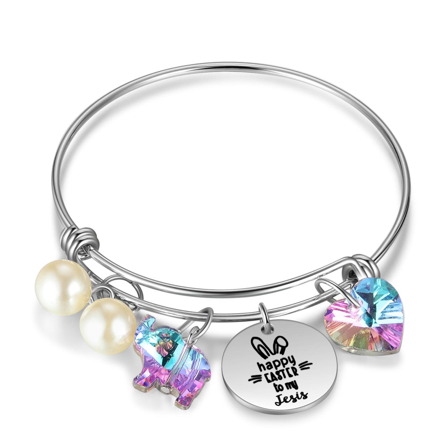 Custom Easter Bangle Bracelet