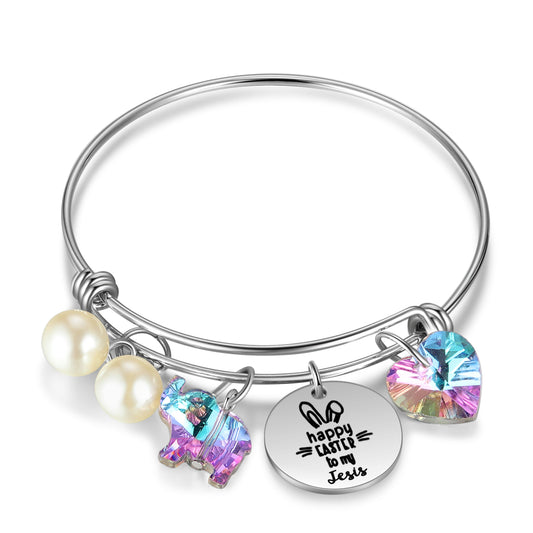 Custom Easter Bangle Bracelet