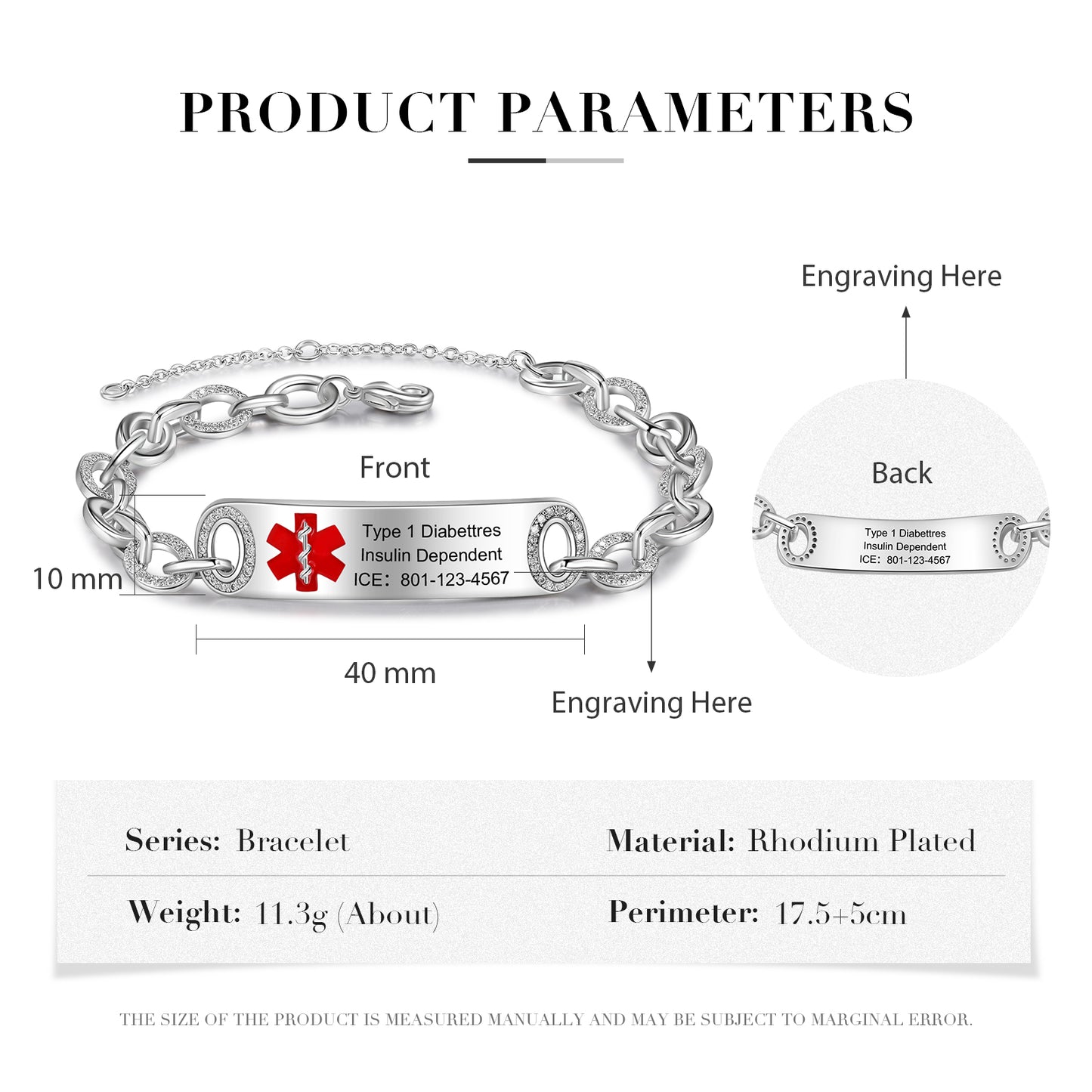 Custom Medical Bracelet