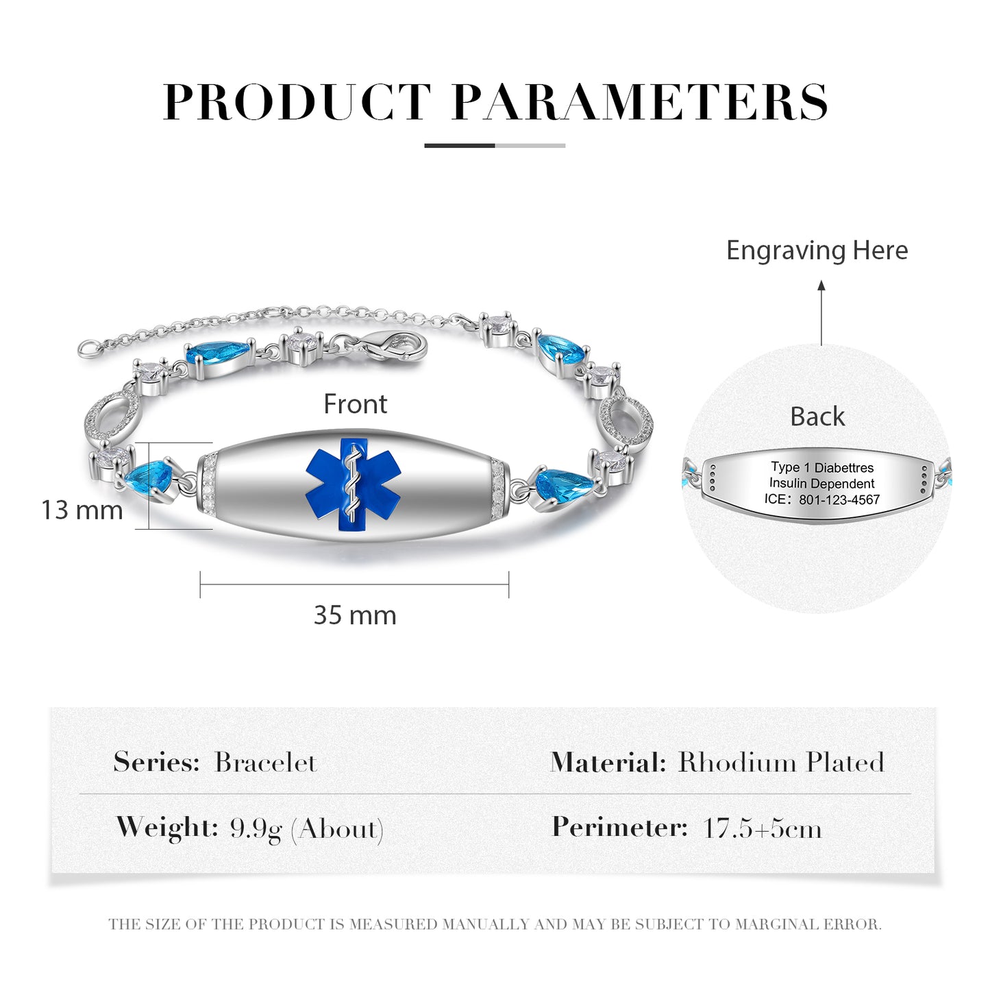 Custom Medical Bracelet