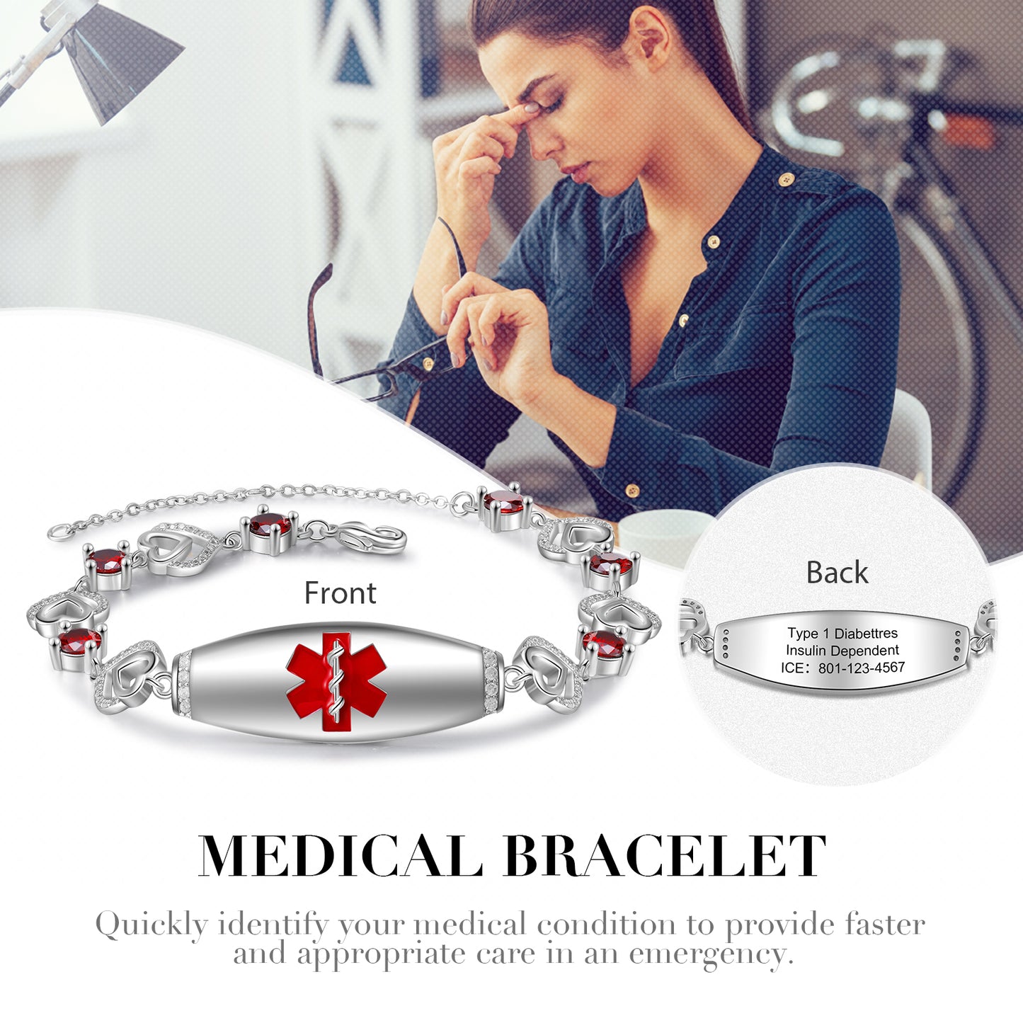 Custom Medical Bracelet