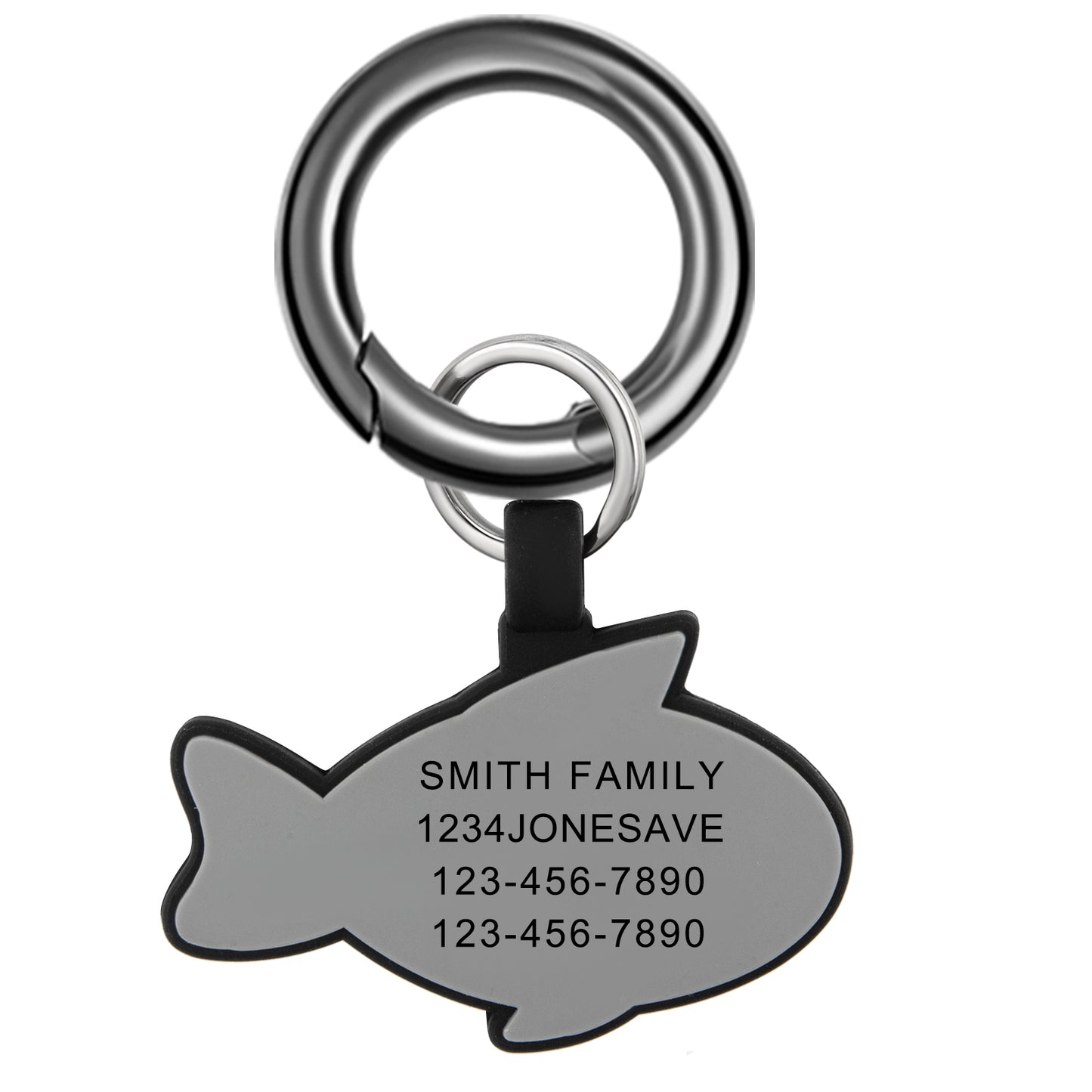 Personalized Fish Pet Dog Tag