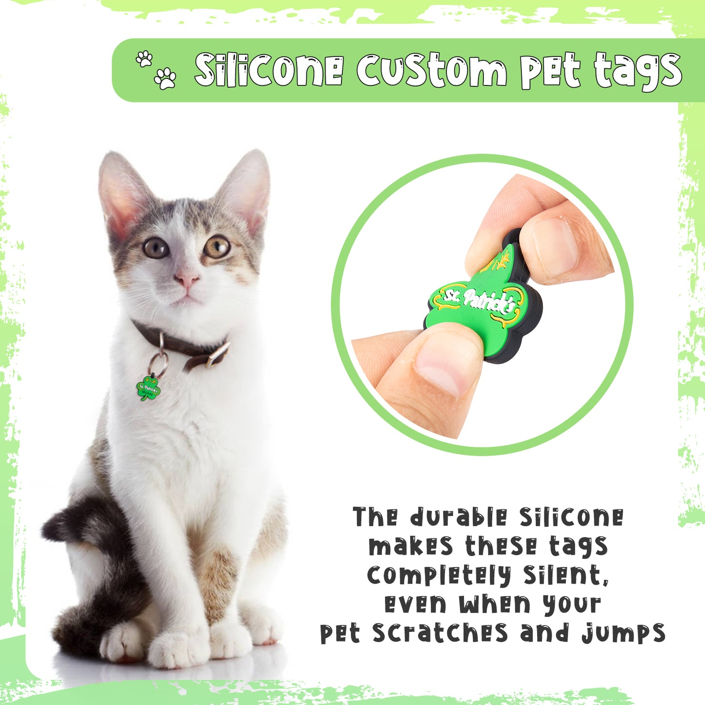 Custom Patrick's Day Dog Tag