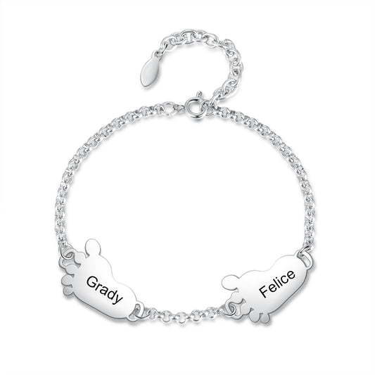 Custom Engraving Stainless Steel Bracelet