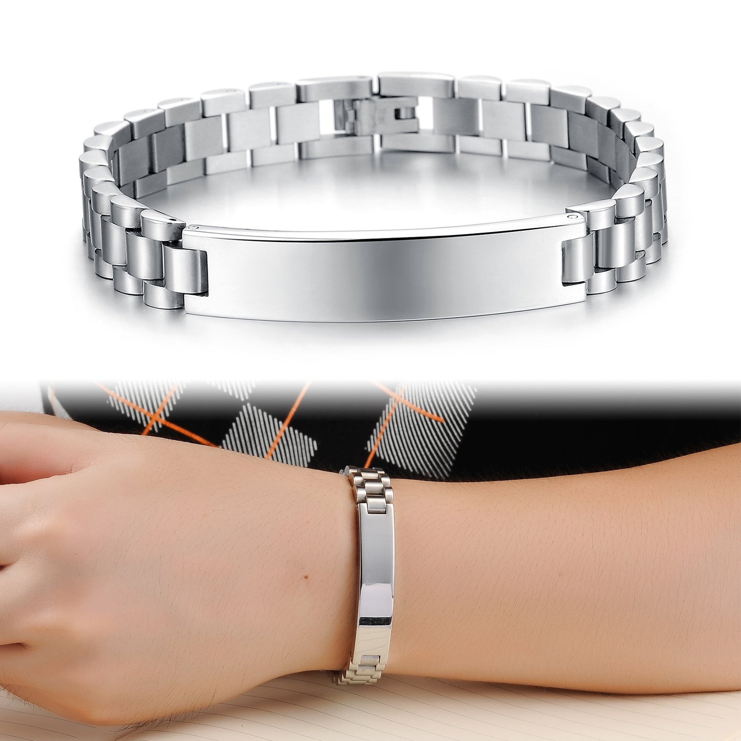 Custom Stainless Steel Medical Bracelet