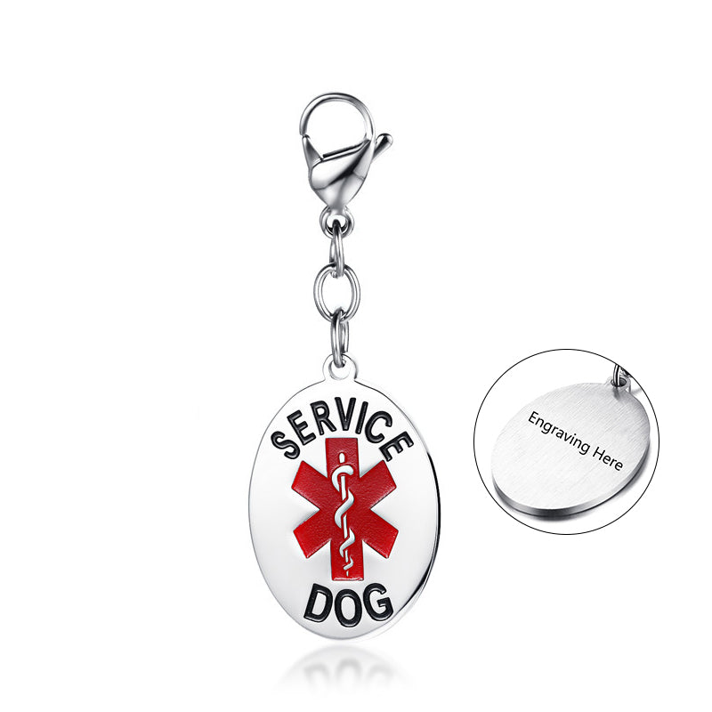 Engraved Stainless Steal Medical Dog Tag