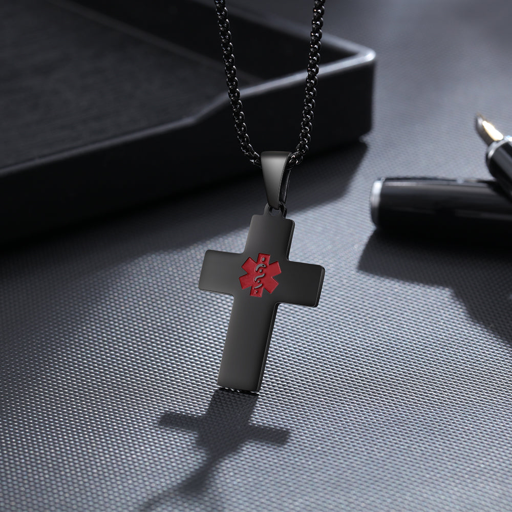 Custom Cross Medical Necklace