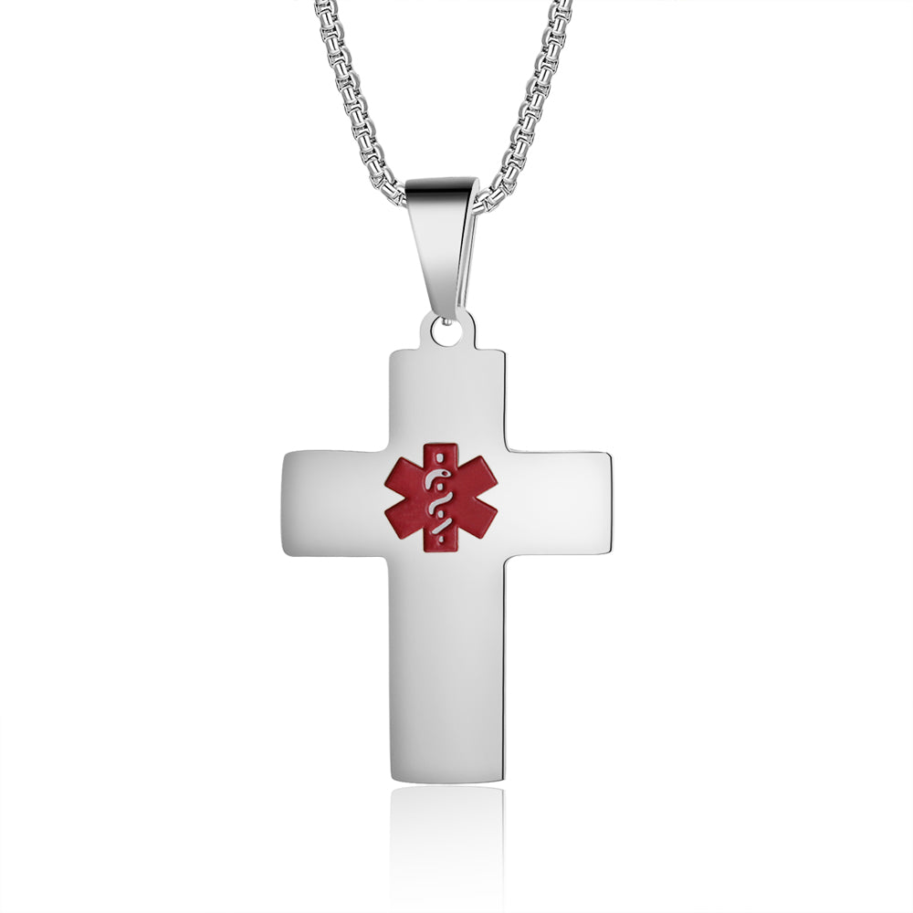 Custom Cross Medical Necklace