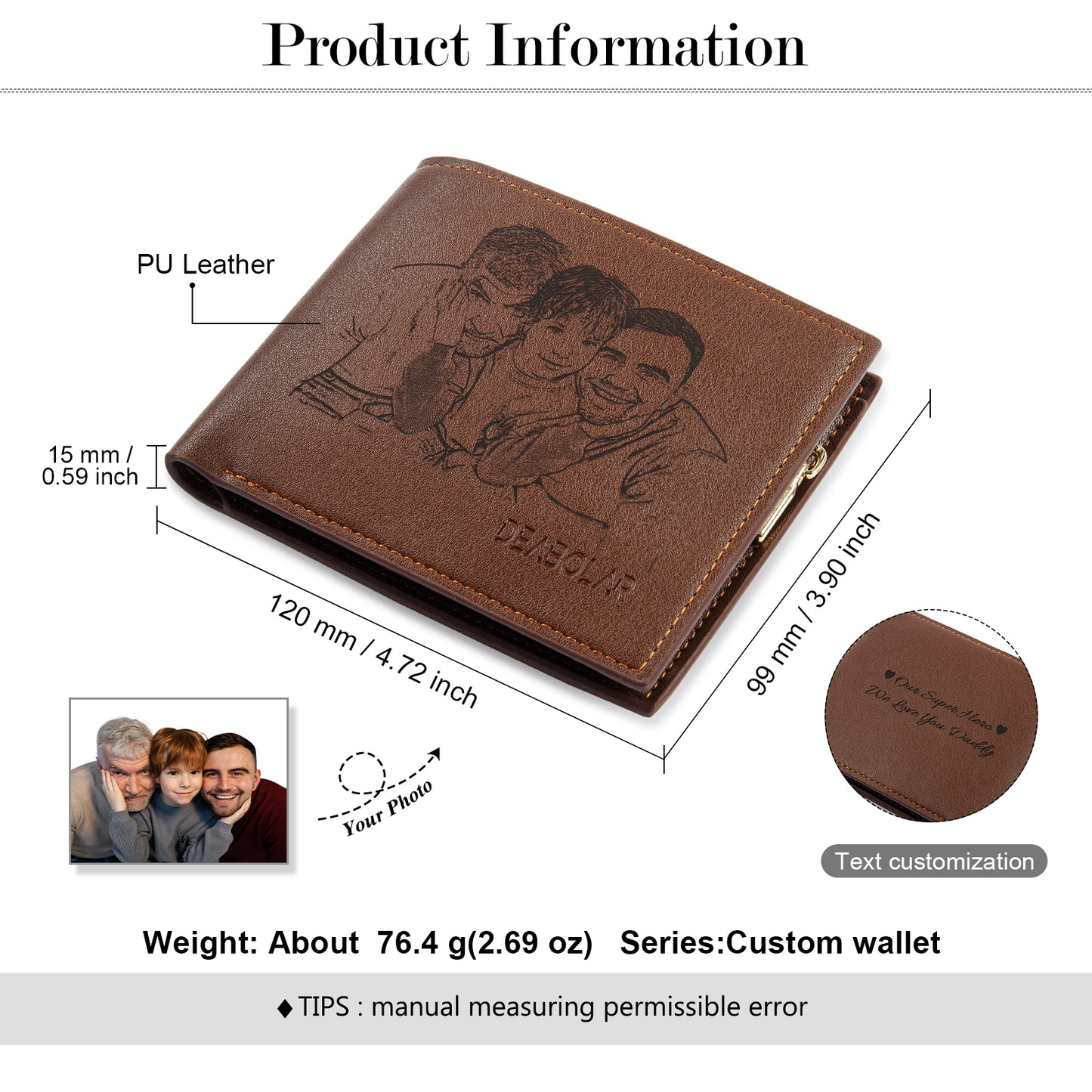 Custom Photo Wallet