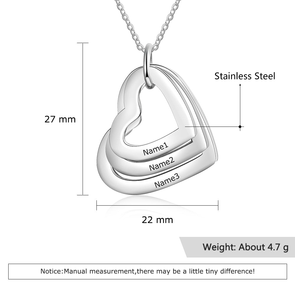 Custom Stainless Steel Heart Necklace