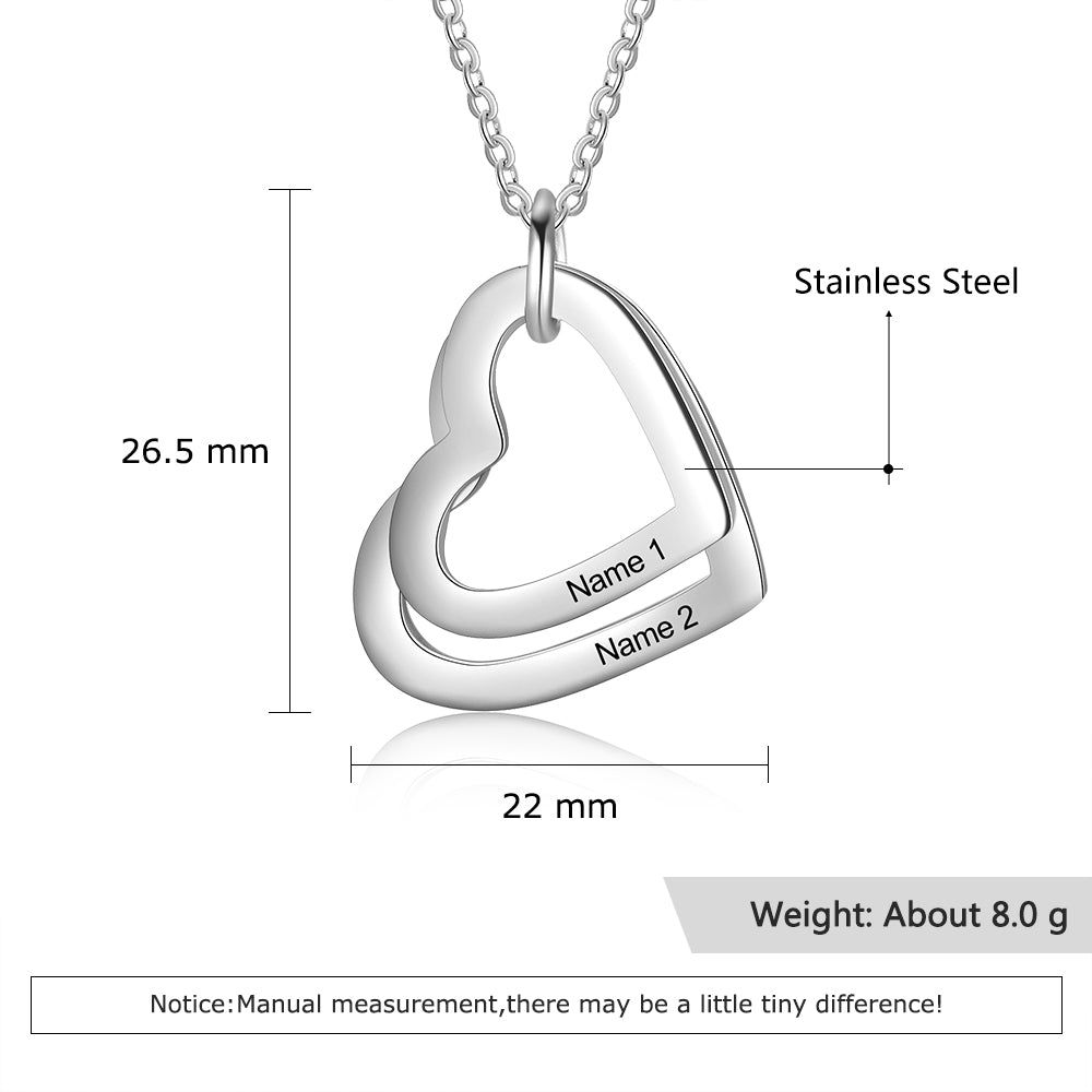 Custom Stainless Steel Heart Necklace