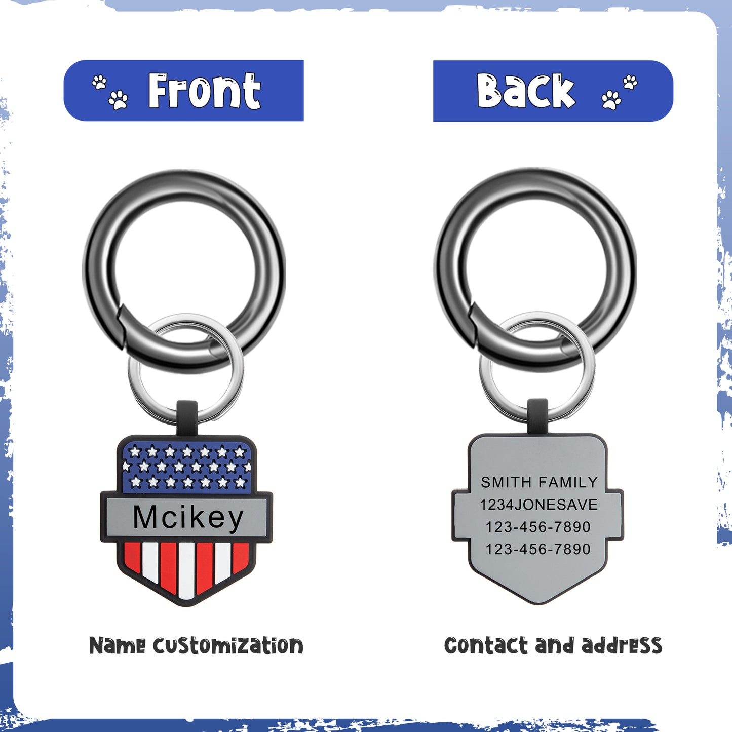 Custom Memorial Day Dog Tag