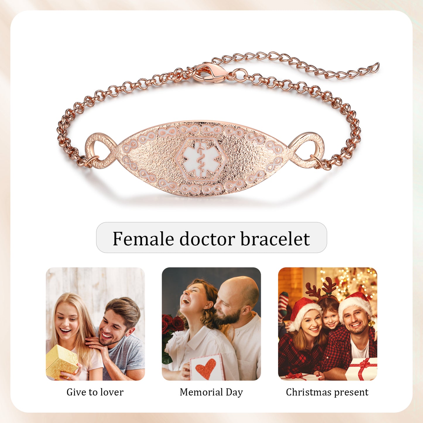 Custom Medical Women Bracelet