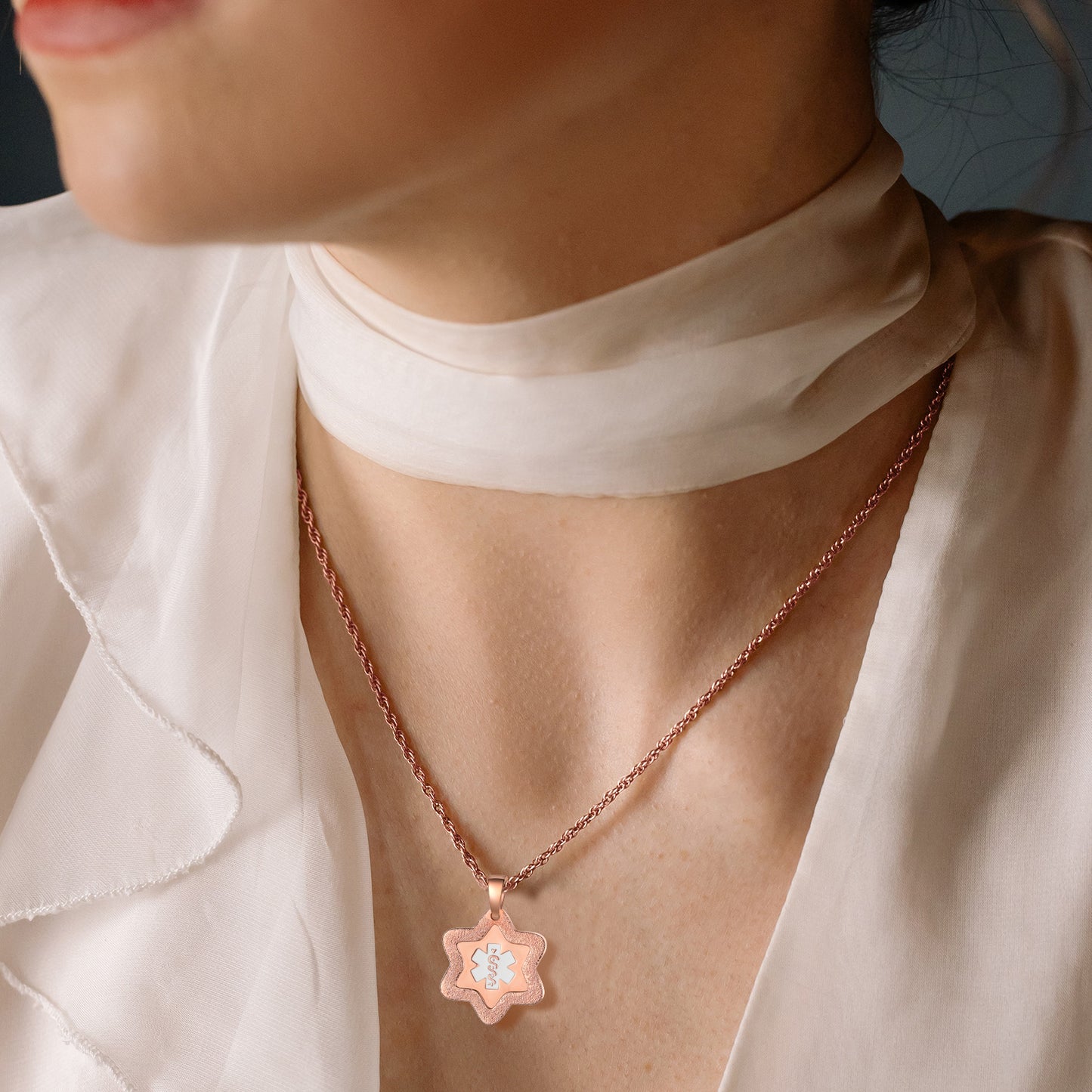 Custom Name Medical Star Necklace